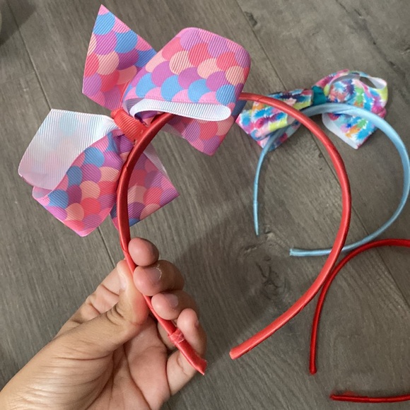 Bundle of 3 Girls Headbands Hair Bows - Picture 2 of 4